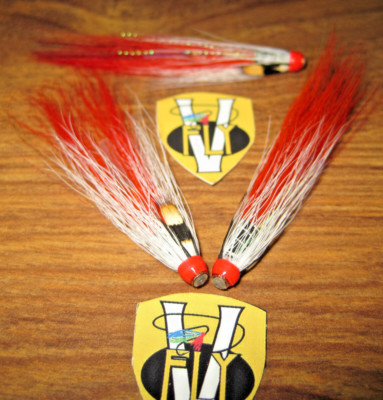 3 V Fly 1 Inch Brass Ultimate JC Junction Shrimp Salmon Tube Flies & V1 Trebles