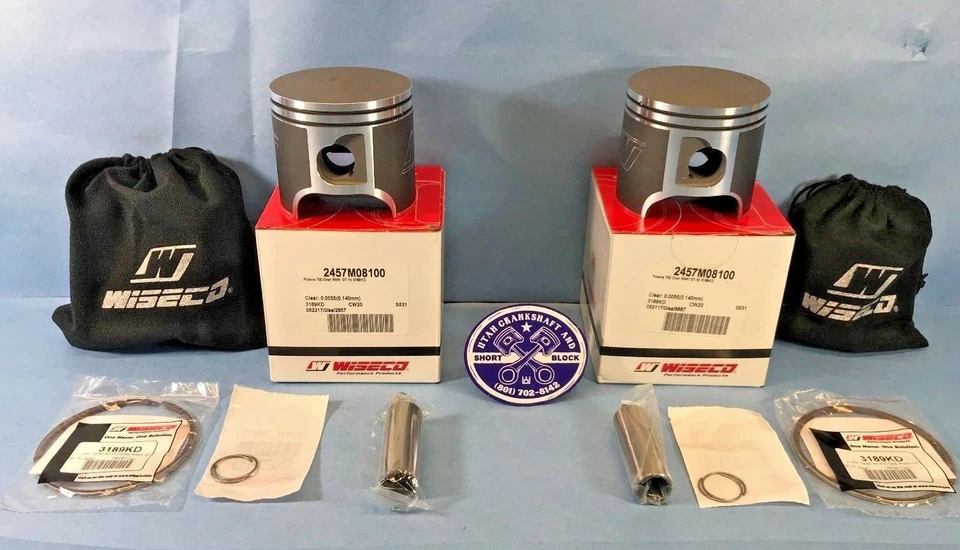 NUEVO JUEGO DE PISTONES POLARIS 700 2007-2010 STD DIÁMETRO WISECO RMK DRAGON SWITCHBACK Foto 2 de 4