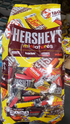 Hershey's Miniatures, 56 oz 180 Pieces -Hershey s , Krackel , Mr Goodbar