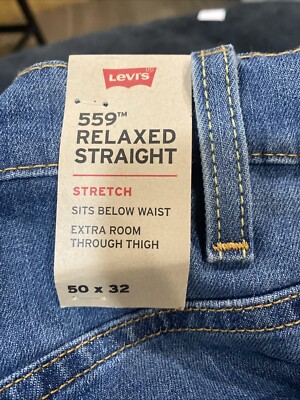 Levi's Men's Big and Tall 559 Relaxed Straight Jean, Steely Blue, 50W x 32L