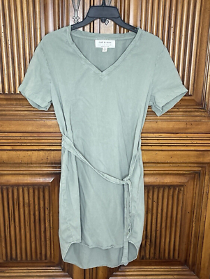 Cloth and Stone Anthropologie Women Dress Small Green Resort Tomato Girl |  eBay