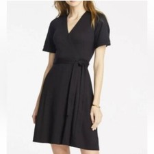 NWT Ann Taylor Black Wrap Dress, Size 2