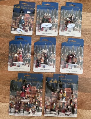 Dickens Keepsake Village Accessories Hand Crafted Porcelain Figure Lot 8 NEW NOS