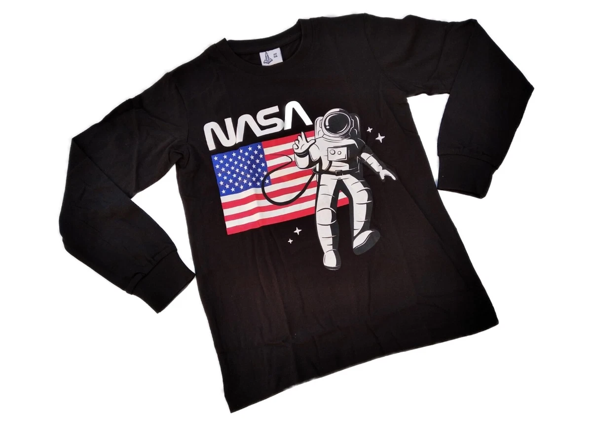 T shirt nasa manche longue sale