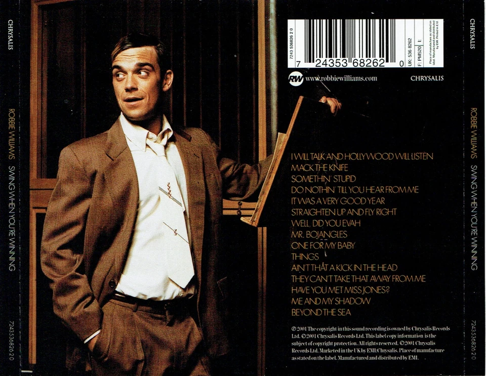 (CD) Robbie Williams - Swing When You're Winning - Somethin' Stupid, u.v.a. - Bild 2 von 2