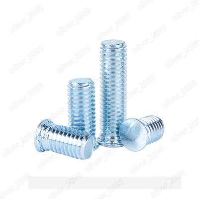 #ad #ad Galvanized Steel Flat Head Pressure Riveting Self Clinching Threaded Studs Bolts $59.80