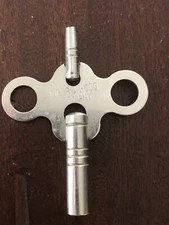 Vintage Vigor CM-600 Double Ended Mantel Clock Winding Key Germany Double Head