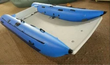 Inflatable Floating Dock Pier Pontoon Fishing Platform Dingy Boat 11x5.5ft NEW