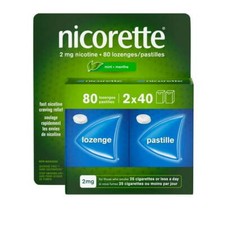 Nicorette Nicotine Lozenges, 2 mg, Mint, 80 Count