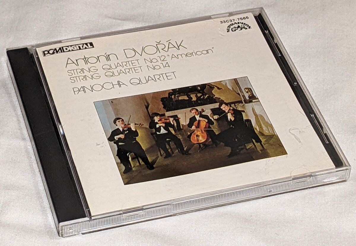 Denon 33C37-7565 cd Dvorak STRING QUARTETS 12/14 Panocha Quartet 1984 Japan Denon 33C37-7565 cd Dvorak STRING QUARTETS 12/14 Panocha Quartet 1984 Japan