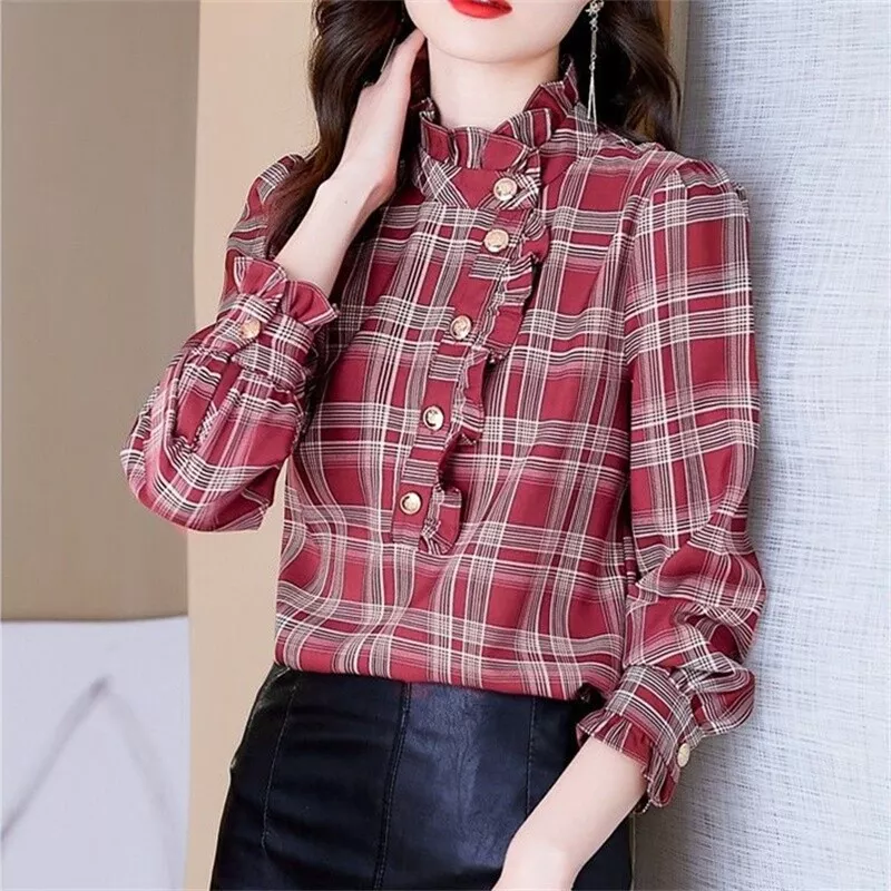 Checkered blouse 2024