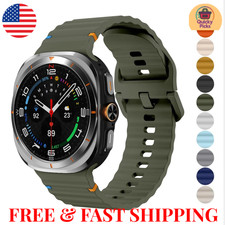 Original Strap for Samsung Galaxy Watch Ultra 47mm Silicone Watch Band 8/7/6  