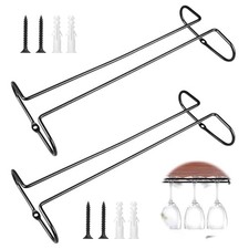 2 Pièces Porte Verres Suspendu, 26cm X 11.5cm Support Verre a Pied Suspendu e...