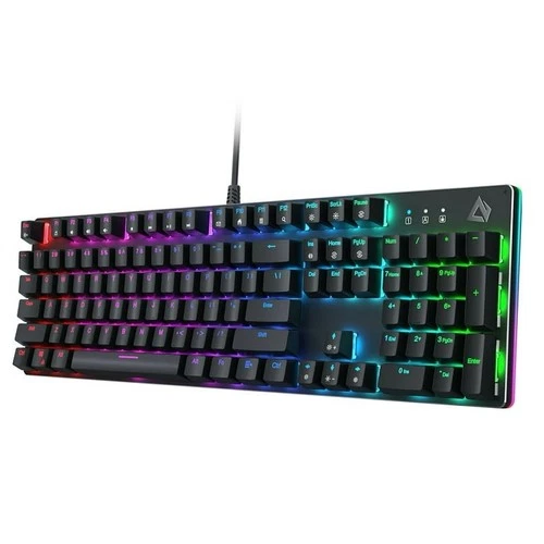 Mechanical Keyboard 104key Blue Switches, RBG Light,7 Pre-set Colors+12 Lighting