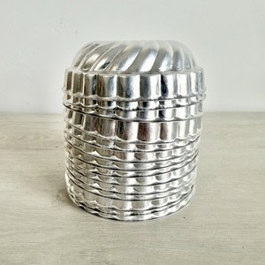 Vintage Aluminum Swirl Jello Gelatin Molds 4” Lot Of 14 1950s Retro