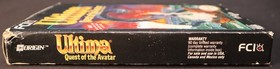 Ultima Quest Of The Avatar Nintendo NES 1990 With Box, Manual Tested