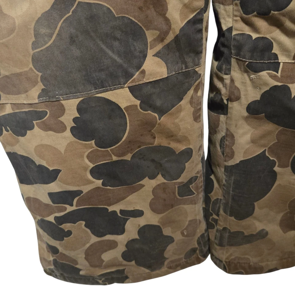 Vintage Columbia Gortex Overalls Mens Large Duck Camo Bib Suspenders Thinsulate - Image 4 of 4