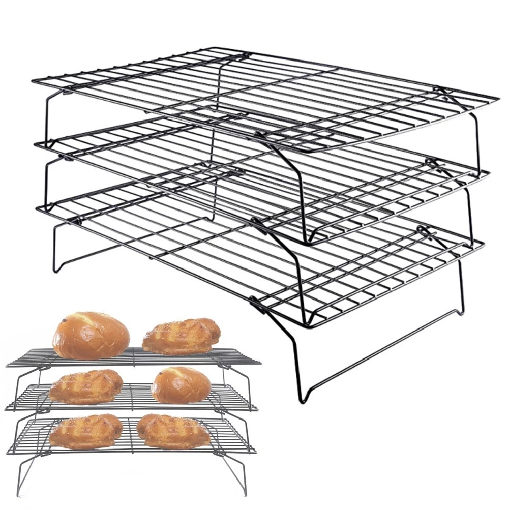 Reliable 3 Layer For Cake Cooling Rack for For Cake Pastry Bread Meat Baking
