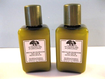 2 - Origins Mega-Mushroom Relief & Resistance Fortifying Emulsion 30 Ml. each