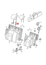 Genuine VW SEAT Atlas Beetle Cabrio guide with push button 1K0881920AD82V
