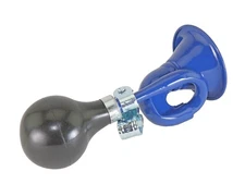 BLUE BUNGLE TRUMPET BICYCLE HORN FOR VINTAGE SCHWINN CRUISER BIKE FIXIE BELL.