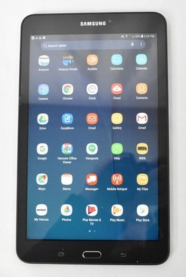 Samsung Galaxy Tab E 16GB Verizon + Wifi 8'' Tablet SM-T377V