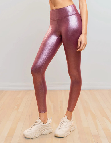 Buy Heroine Sport Gold Marvel Leggings in Metallic-nylon for Women in