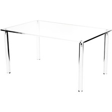 Plymor Clear Acrylic Rectangular 4-Leg Display Riser 8"H x 16"W x 10"D