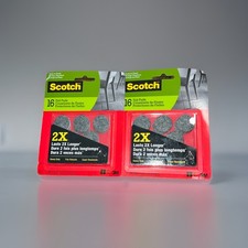 1" Round Gray Felt Pads 16Pk HD StickyBack Floor Protectors 3M SP872-NA 2 Pack