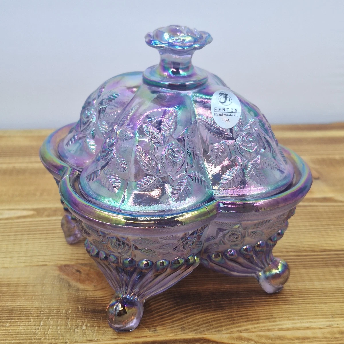 fenton carnival glass candy dish products for sale | eBay