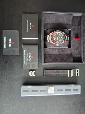 Tudor Black Bay GMT 79830RB Fullset Stahlband & Stoffband Original NEUwertig