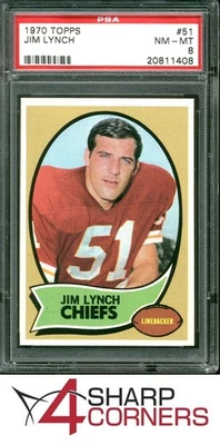 1970 Topps Jim Lynch #51 Nm-Mt 8 back