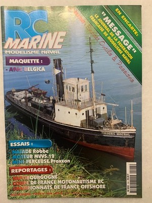 Zeitschrift RC MARINE Nr. 104 11/99 A962 Belgica Najade Robbe Motor MWS.12 Proxxon FBS