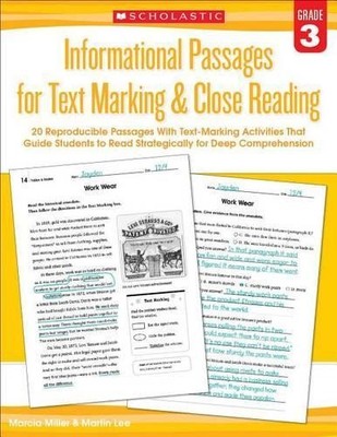 Martin Lee Marci Informational Passages for Text Marking & Close Rea (Paperback)