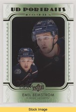 2019-20 Upper Deck UD Portraits Rookies Green Emil Bemstrom #P-54 READ 02h6