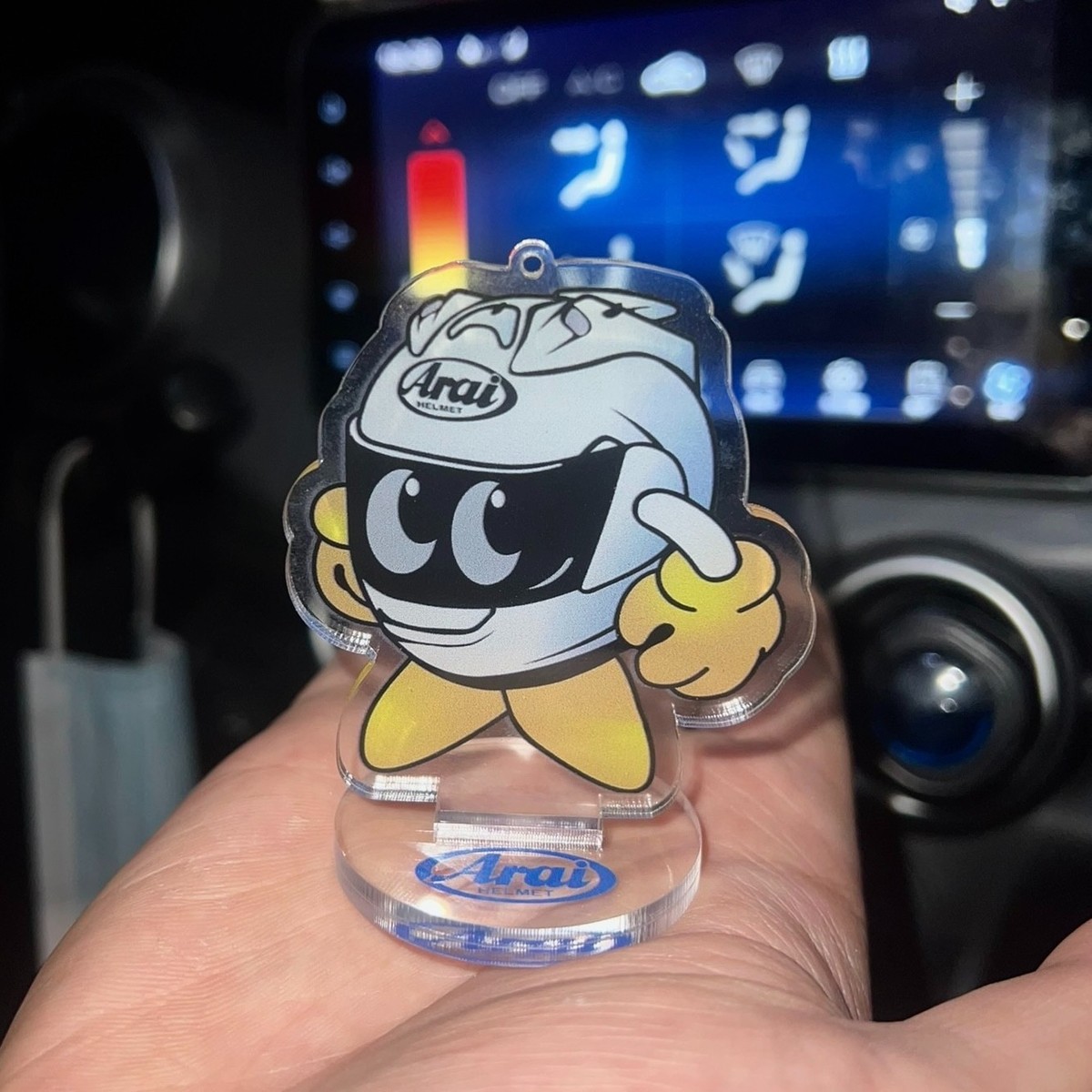 Arai RX-7 RR5 Helmet Doll Mascot Car Ornament Pendant Key Chain