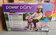 POWER PONY RIDING TOY PRINCESS ZUME V2: STEEL RIDE-ON ANIMAL 8 MPH - PINK - NEW