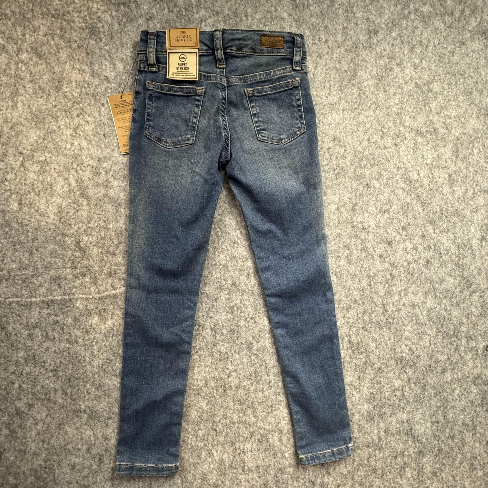 Polo Ralph Lauren Jeans Girls 6 Blue Skinny Aubrey Legging Super Stretch Denim thumbnail 7