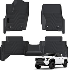 Auxko All Weather Floor Mats Fits for Toyota Tacoma Hybrid Double Cab 2025 2024
