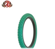 ALTA PERFORMANCE BICYCLE WIRE BEAD TIRE 18" X 2.125 GREEN BMX COMP III TREAD.