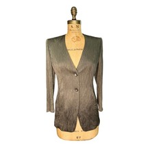 CERRUTI Vintage Mint Condition XS/S Charcoal Textured Jacket   Early 1990s