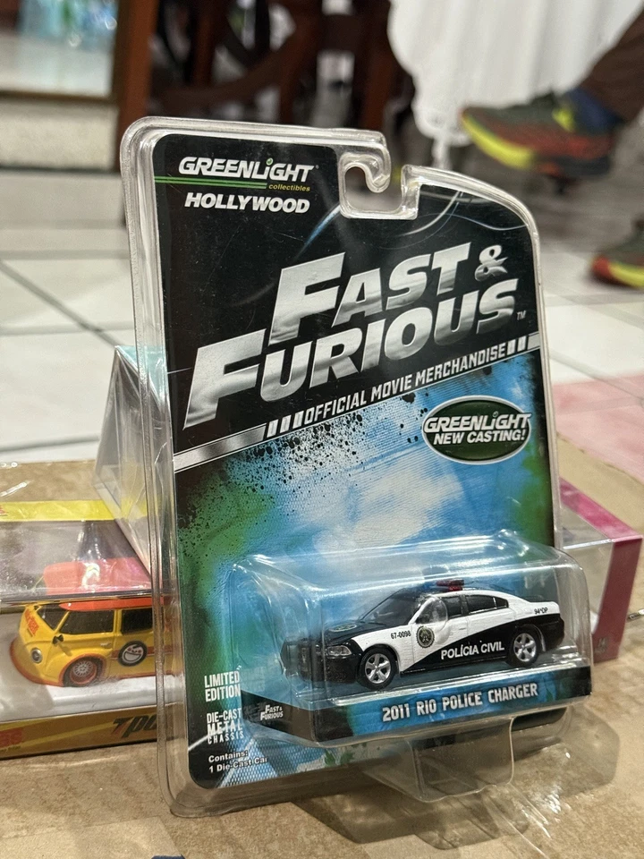 Greenlight 2012 Fast & Furious 2010 Rio Police Dodge Charger #44640 lot 3 pieces - Image 2 of 4