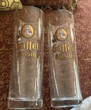 Vintage PAIR Gaffel Kolsch Beer Glass Glasses