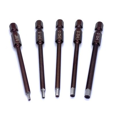 Reef's RC REEFS105 - Multi-tool Hex Bits (5pc), .05, 1.5, 2.0, 2.5, 3.0mm