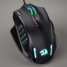 Redragon M908 Impact RGB LED MMO Optical Gaming Mouse 12,400 DPI 12 Side Buttons