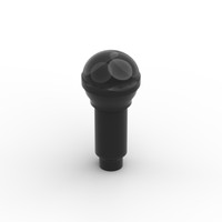 Lego Minifig 5X Mikrofon Stab Microphone 90370 Schwarz Black