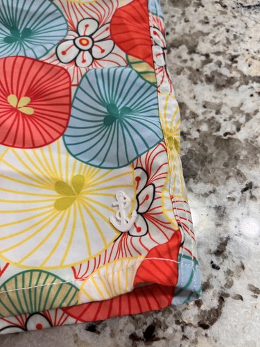 Retromarine Designer High End Boys Lined Swim Trunks 12 Floral Beach Bright Suit - Picture 2 of 8