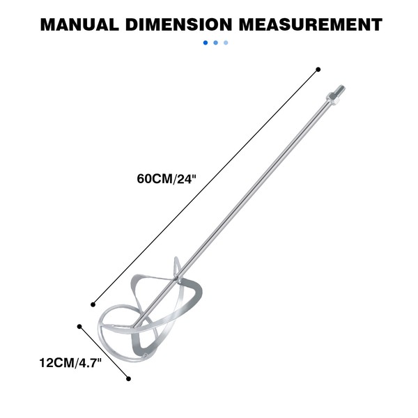 RüHrer RüHrstab Ø 120Mm/Ø 140Mm Wendelmischer Quirl RüHrkorb MöRtel WendelrüHrer-image