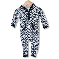 Tea Collection Hooded One Piece Geometric Print With Pocket Size 6-12M Cotton