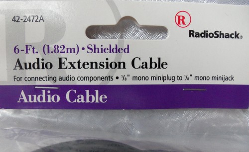 6 ft 3.5mm 1/8 Audio Extention Cable 42-2472A NEW - Picture 2 of 4